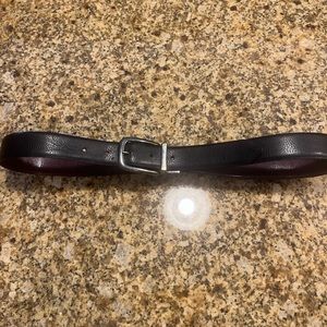 Men’s Reversible Brown/Black Leather Belt Size 32 Classic Preppy Style